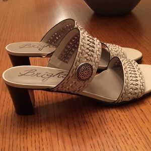 Brighton dress shoes. Tan, size 9 1/2 N. New with tags. Heel is 2 1/4".